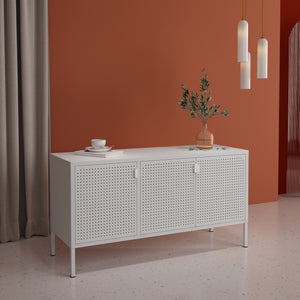 TV-skåp Castelli 114 x 40 x 60 cm stål [en.casa] - premiumXL