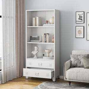 Bokhylla Hammarland med 2 lådor 180x80x40 cm [en.casa] välj modell
