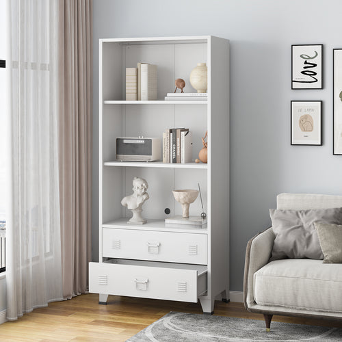 Bokhylla Hammarland med 2 lådor 180x80x40 cm [en.casa] välj modell