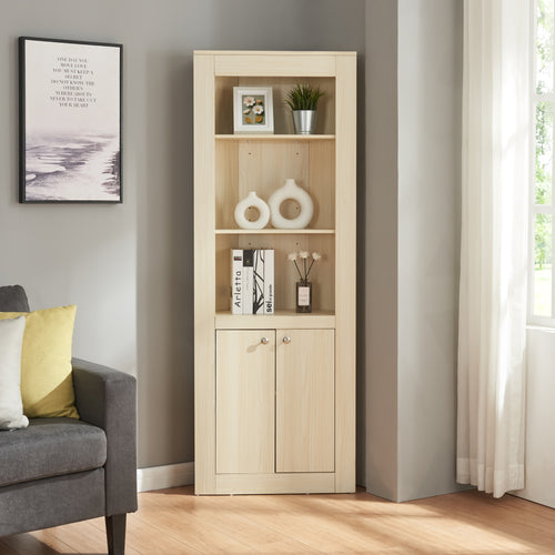 Hörnskåp Eura 170x62x30cm ek [en.casa]