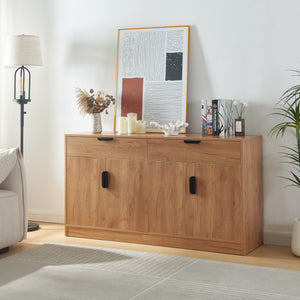 Sideboard Varkaus 75x140x40cm MDF eklook [en.casa] - premiumXL