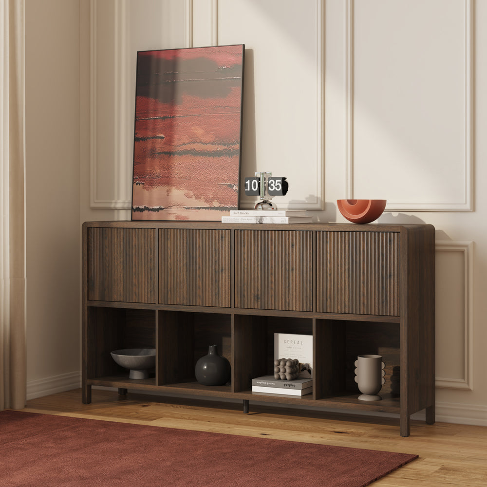 Sideboard Lukkodso med dörrar och fack [en.casa]