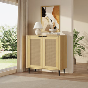 Sideboard Lukhomso 83x80x40 cm Eklook/Rattanlook [en.casa]