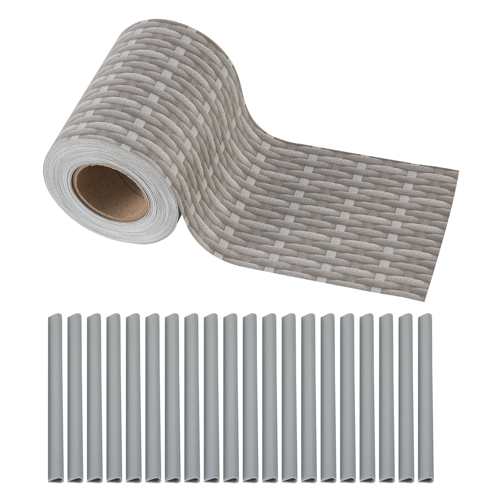 Staketfolie Jesteburg 1 x rulle i olika färger [en.casa] - premiumXL