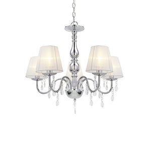 Kronljus Isabell 5 - ljusarmad krom lux.pro - premiumXL