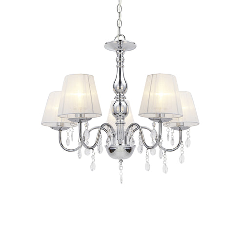 Kronljus Isabell 5 - ljusarmad krom lux.pro - premiumXL