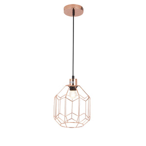 Stilig taklampa - koppar 
