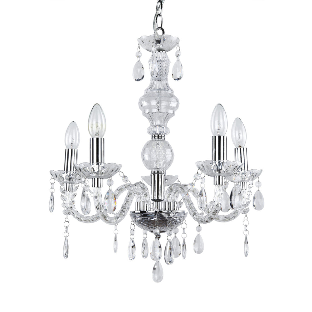 Elegant ljuskrona Elegance femarmad krom [lux.pro]