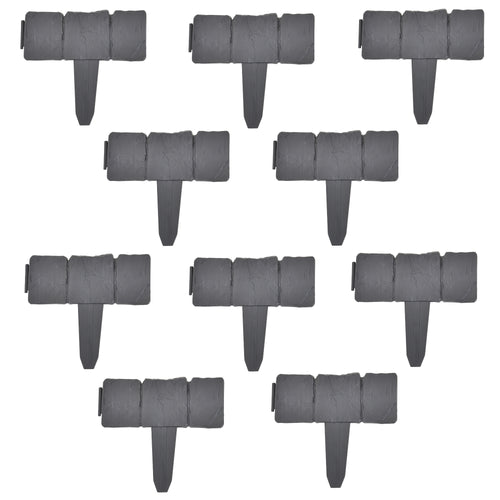 Rabattkant set PP 23x25,5x2cm sten optik i olika mått [casa.pro]