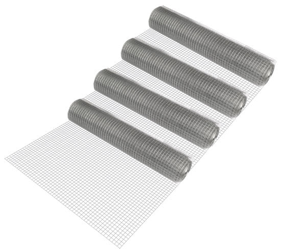 Stängselnät 1x25 m/rulle stål galvaniserad grå pro.tec - premiumXL