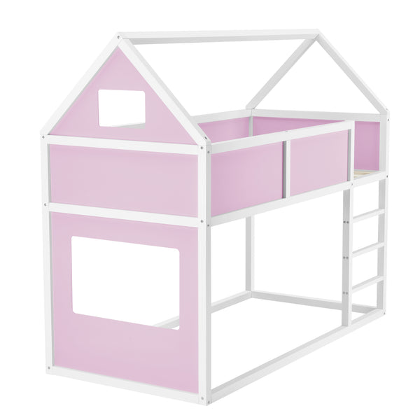 Våningssängstomme Wilma hussäng furu 200x90cm [en.casa] välj modell